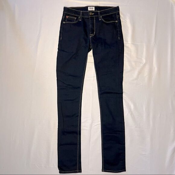 Hudson Shine Midrise Skinny Dark Denim Jeans 25 - Picture 1 of 10